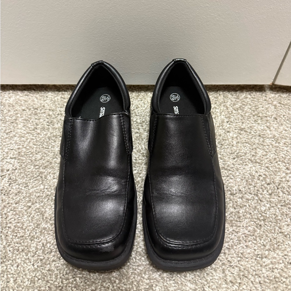 Little Boy’s Black Dress Shoes